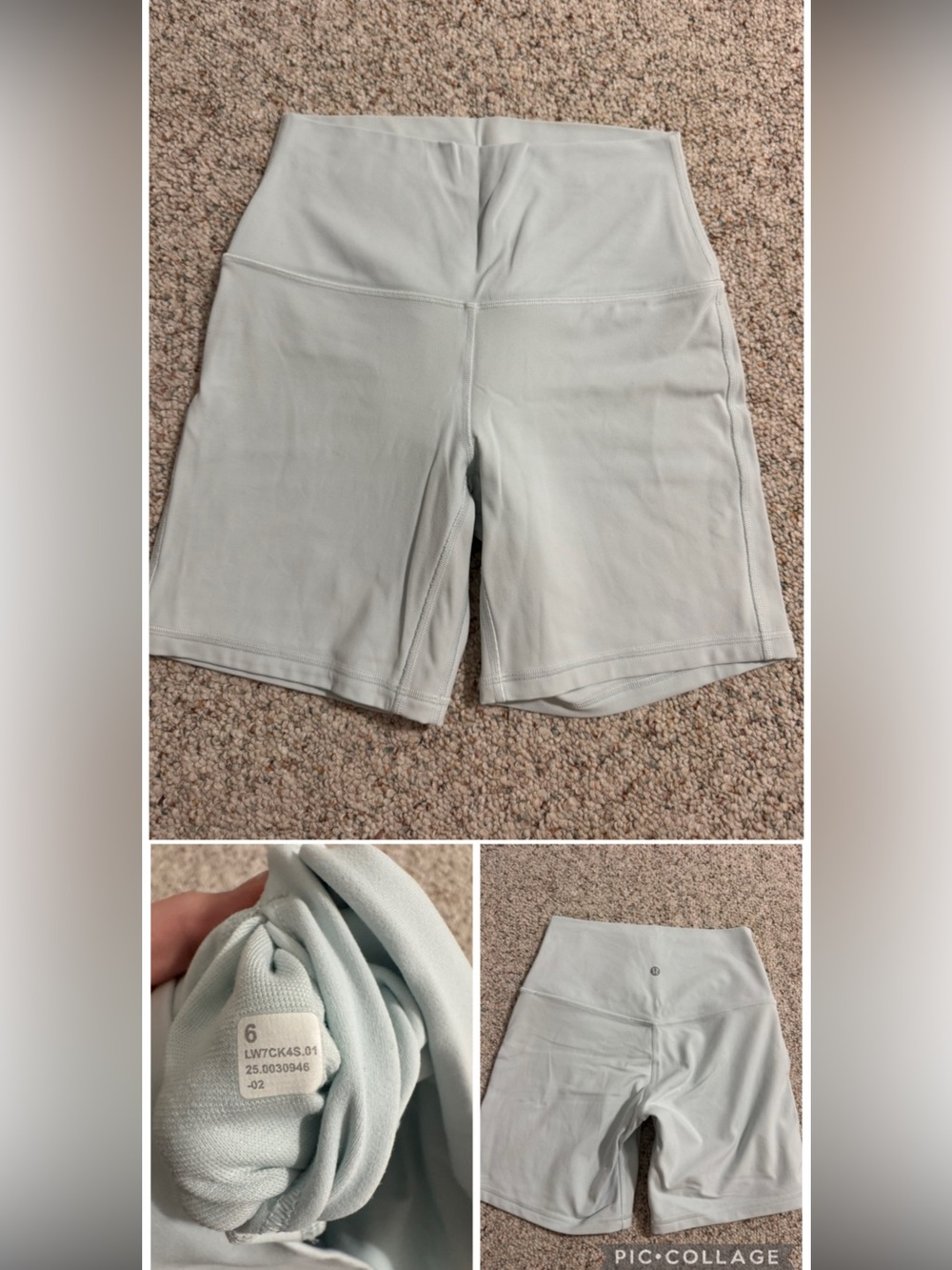 lululemon athletica High-Rise Bike Shorts in Light Sage